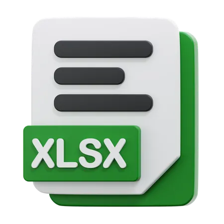 XLSX FILE  3D Icon