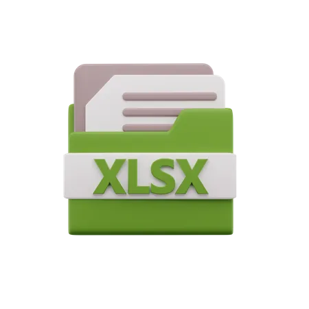 Xlsx File  3D Icon