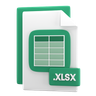 xlsx-file 3d logos