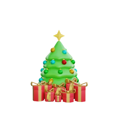 Xmas Tree  3D Icon