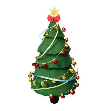 Xmas tree  3D Illustration