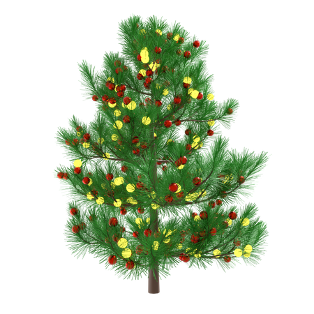 Xmas Tree 3D Illustration