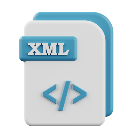 XML  3D Icon