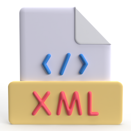 XML  3D Icon