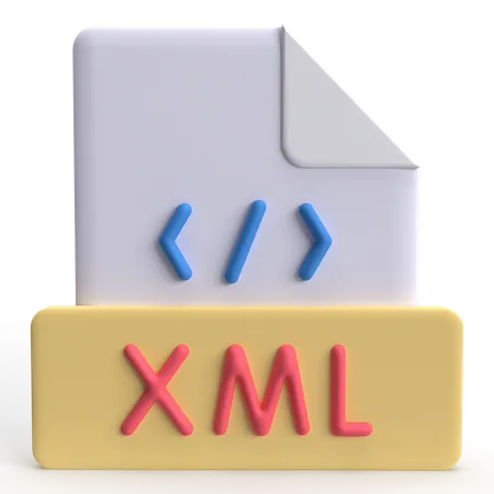 XML  3D Icon