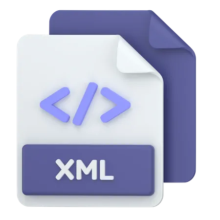 XML  3D Icon