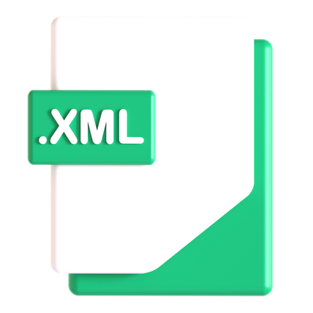 Xml 확장자  3D Icon
