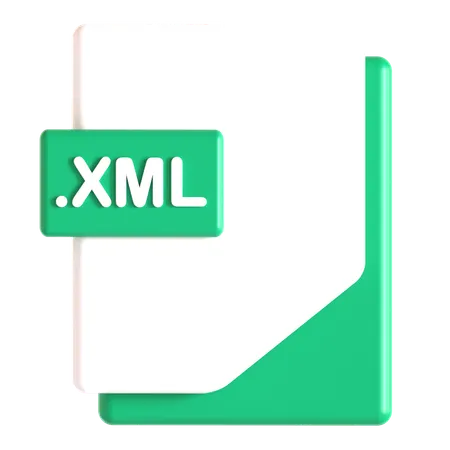 Xml 확장자  3D Icon