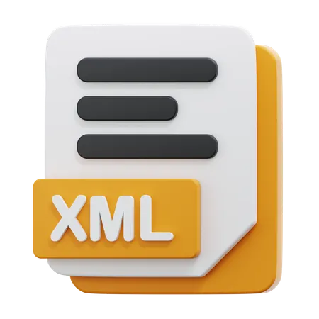 XML FILE  3D Icon