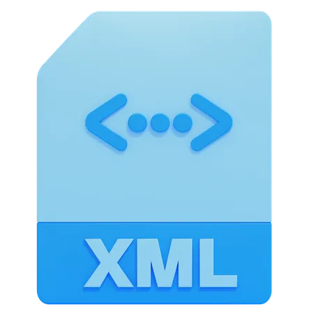 XML File  3D Icon