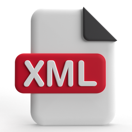 Xml File  3D Icon