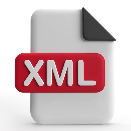 Xml File  3D Icon