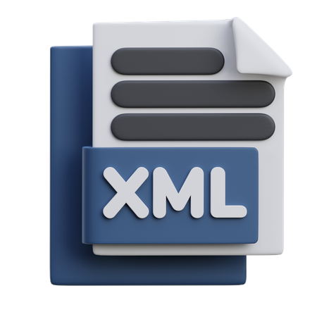 Xml File  3D Icon