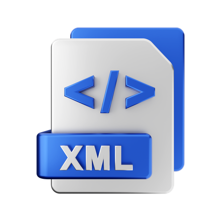 XML File  3D Illustration