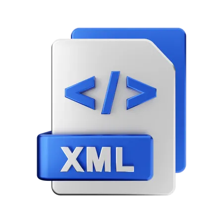 XML File  3D Illustration