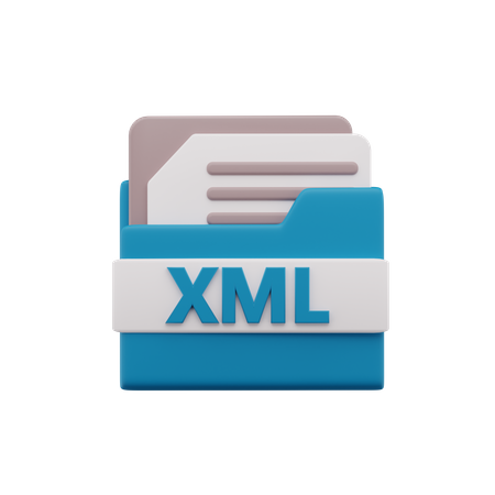 Xml File 3D Icon