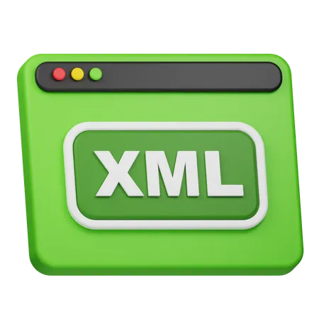 Xml ウェブサイト  3D Icon