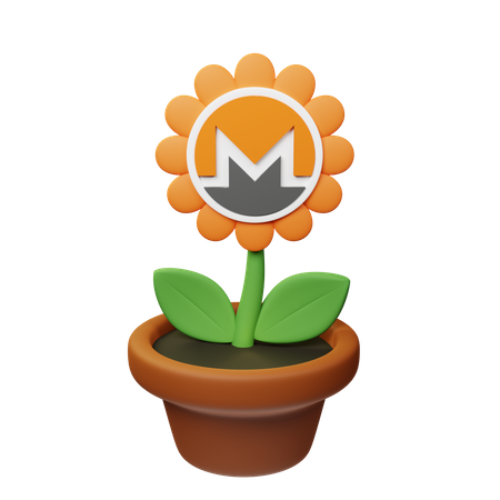 Maceta criptográfica xmr  3D Icon