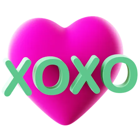 XOXO  3D Icon
