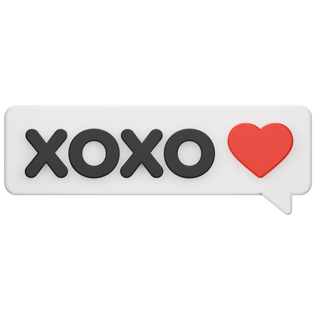 Xoxo Chat  3D Icon