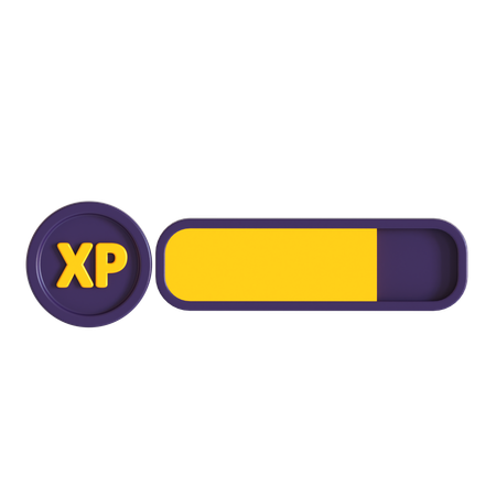 Xp Level Bar  3D Icon