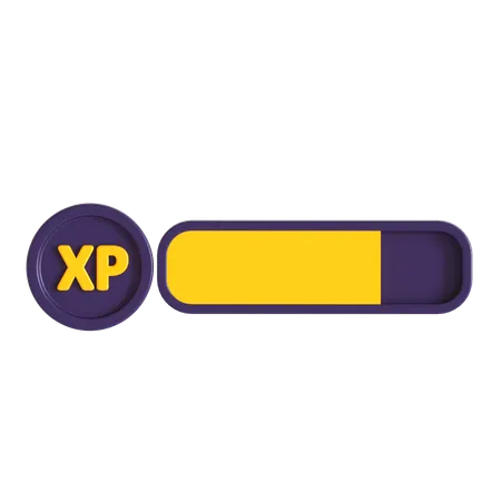 Xp Level Bar  3D Icon