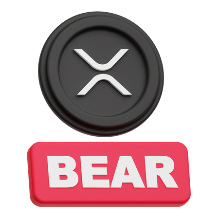 XRP Bear  3D Icon