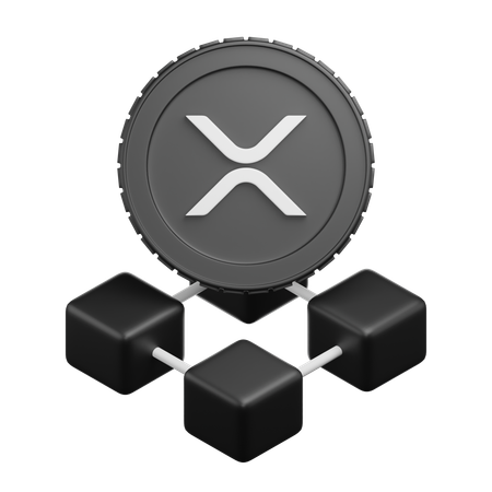 Xrp Blockchain  3D Icon