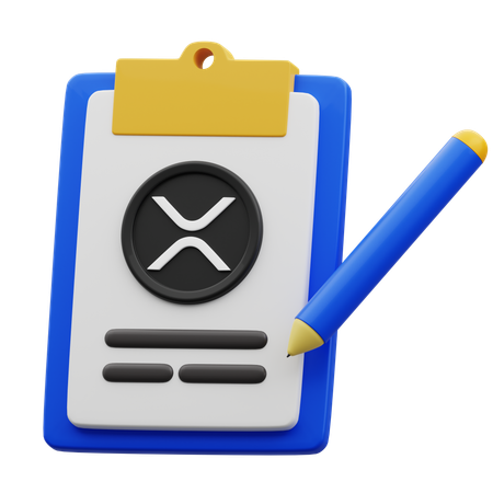 XRP Clipboard  3D Icon