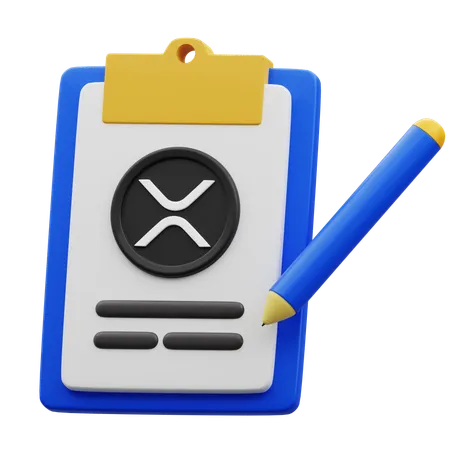 XRP Clipboard  3D Icon