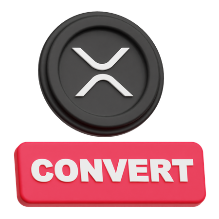 XRP Coin convert  3D Icon