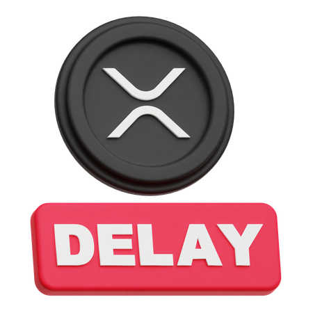 XRP Coin delay  3D Icon