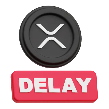 XRP Coin delay  3D Icon