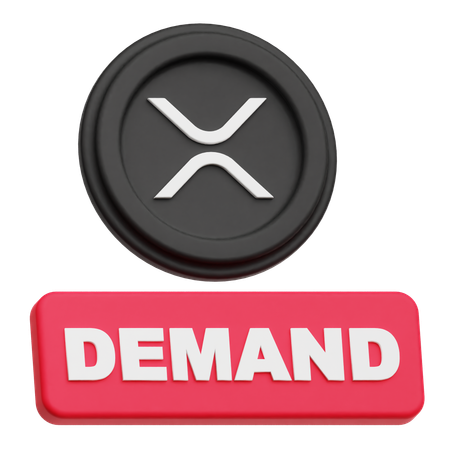 XRP Coin demand  3D Icon