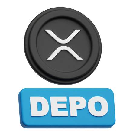 XRP Coin depo  3D Icon