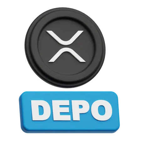 XRP Coin depo  3D Icon