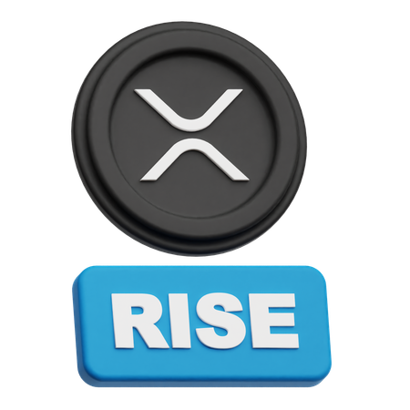 XRP Coin rise  3D Icon