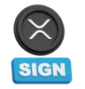XRP Coin sign