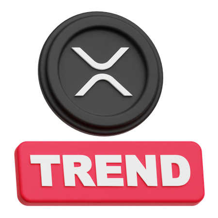 XRP Coin trend  3D Icon
