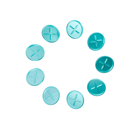 Xrp Coins  3D Icon