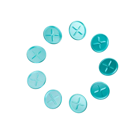 Xrp Coins  3D Icon