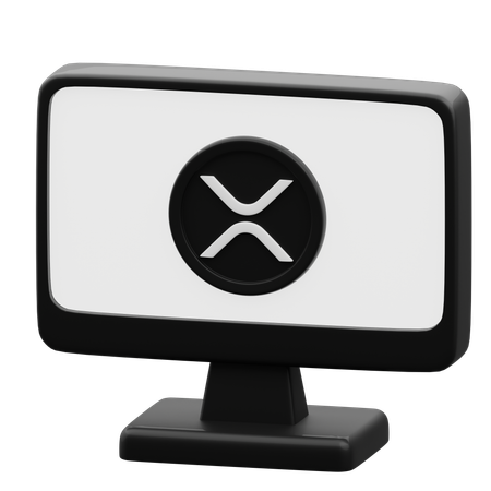 XRP Computer  3D Icon