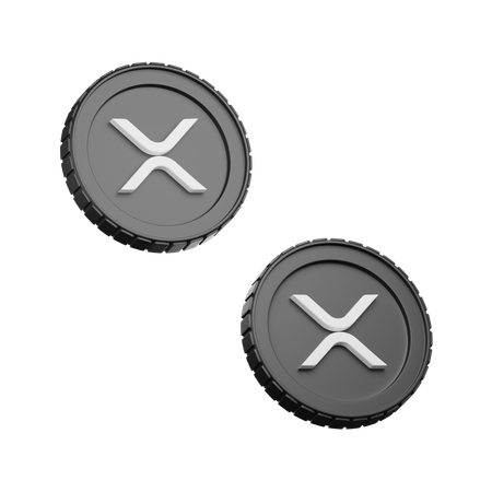 Cryptomonnaie xrp  3D Icon