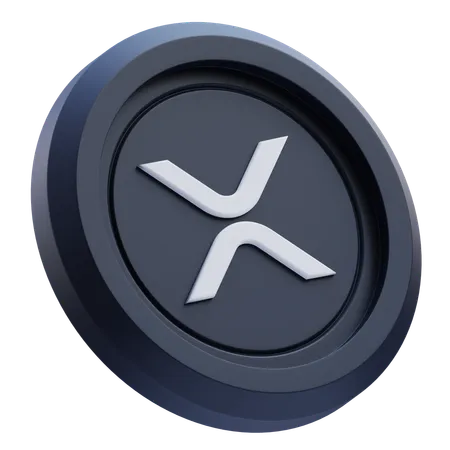 XRP Cryptocurrency  3D Icon
