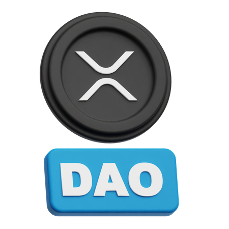 Xrp Dao  3D Icon