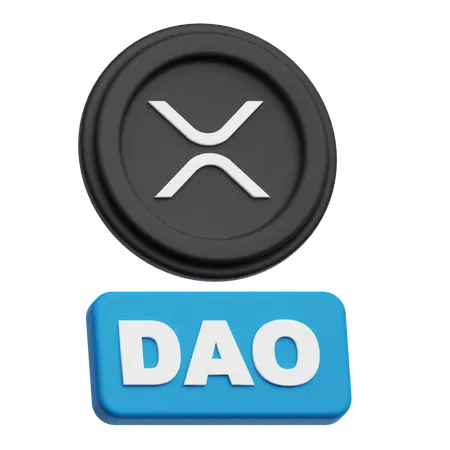 Xrp Dao  3D Icon