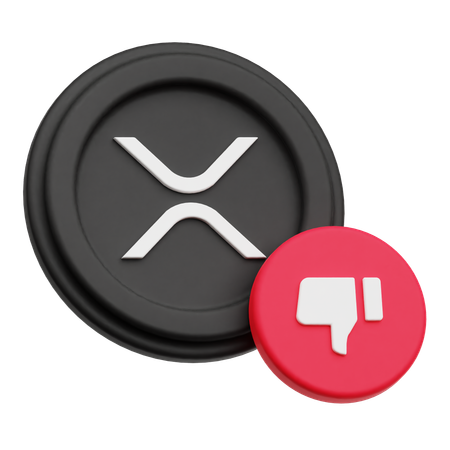 Je n'aime pas xrp  3D Icon