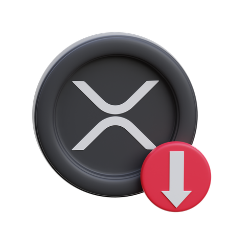 Xrp Down  3D Icon