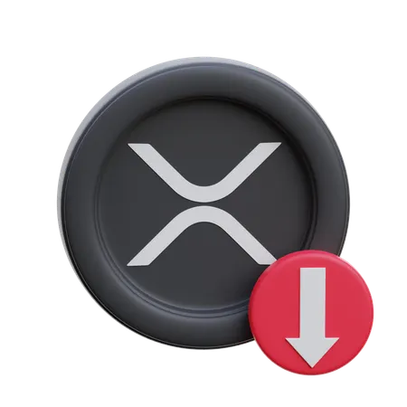 Xrp Down  3D Icon