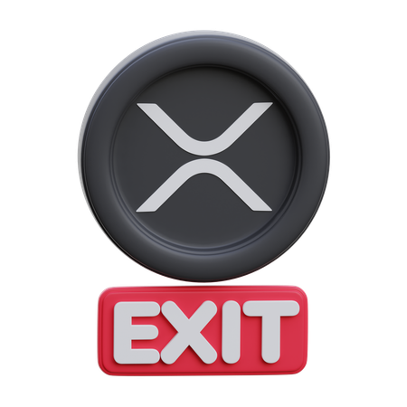 Xrp Exit  3D Icon